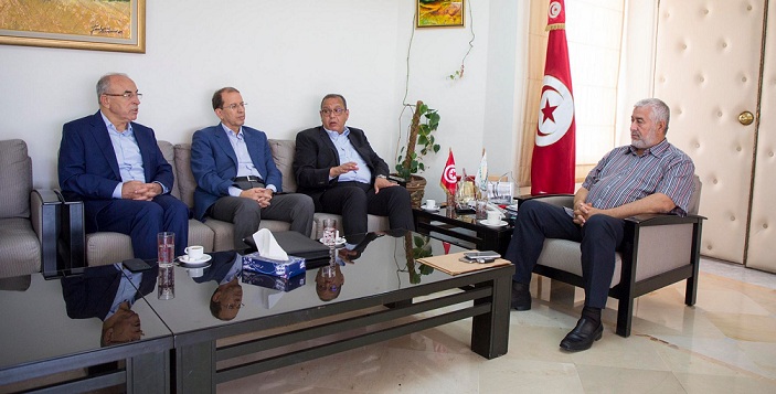 رئيس اتحاد الأعراف  يلتقي  رئيس اتحاد الفلاحين